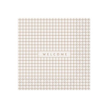 STEWO INTERNATIONAL STEWO Serviette Ludos 33x33cm 2572611760 weiss 20 Stück  