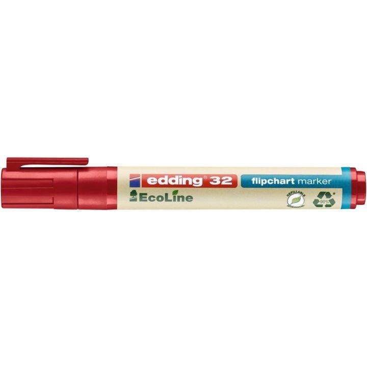 Edding Edding 32 EcoLine evidenziatore 1 pz Punta smussata Rosso  