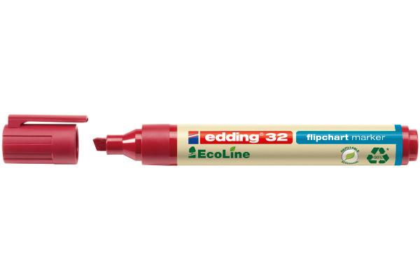 Edding Edding 32 EcoLine evidenziatore 1 pz Punta smussata Rosso  