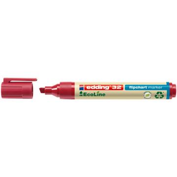 Edding 32 EcoLine evidenziatore 1 pz Punta smussata Rosso