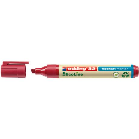 Edding Edding 32 EcoLine evidenziatore 1 pz Punta smussata Rosso  