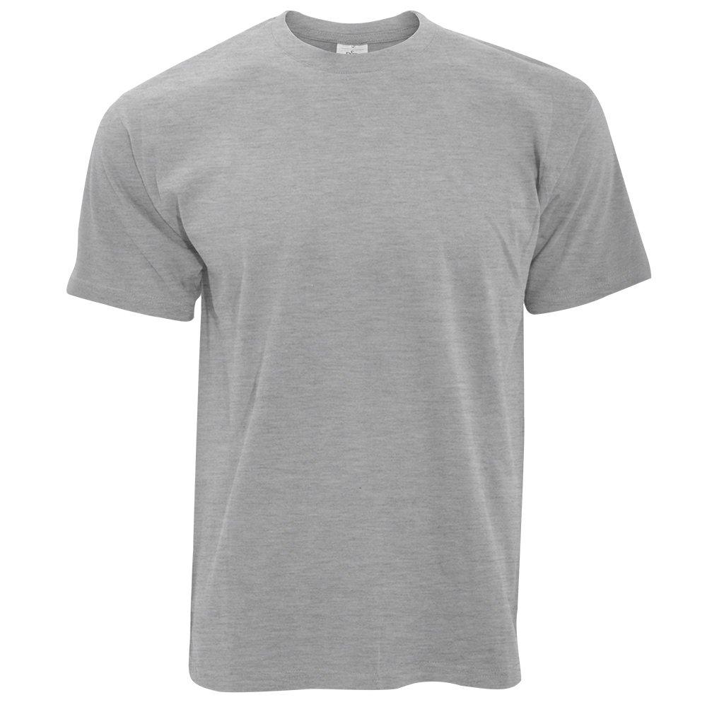 Image of B&c Exact 190 Kurzarm Tshirt, Kurzarm Herren Grau XS