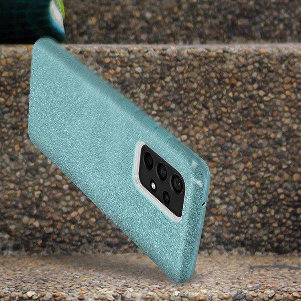 Avizar  Cover Samsung A52 Paillette Blu 