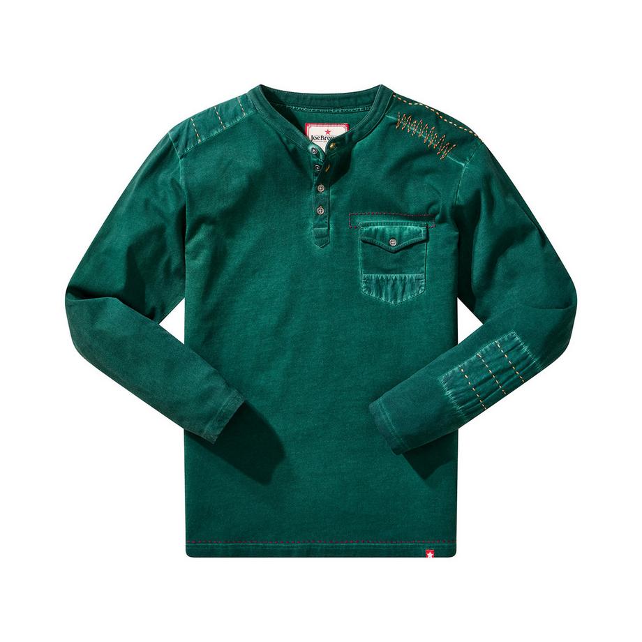 Joe Browns Henley-Shirt mit Knopftasche  