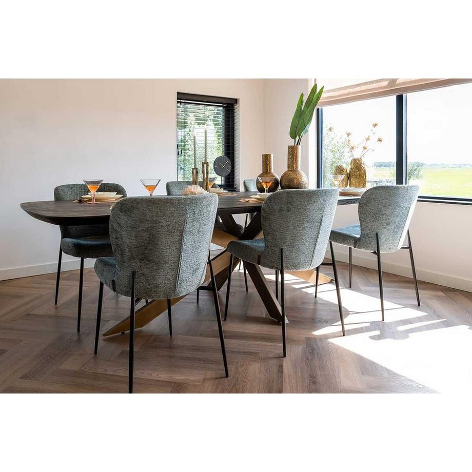 mutoni Esstisch Hayley Eiche dunkelbraun 280  