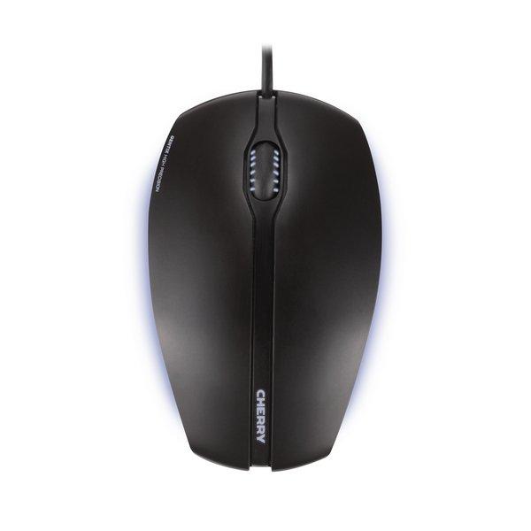 Cherry  GENTIX CORDED ILLUMINATED MOUSE, Souris rétroéclairée, noir, USB 