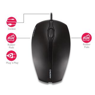 Cherry  GENTIX CORDED ILLUMINATED Maus, Schwarz, USB 