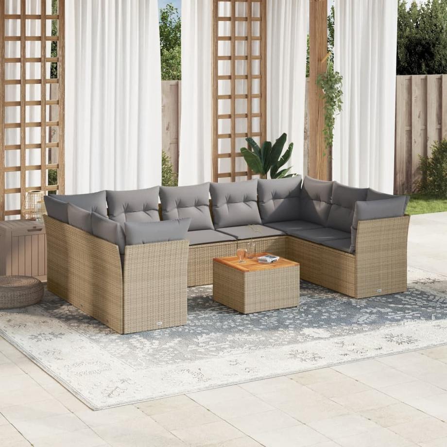 VidaXL Garten sofagarnitur poly-rattan  