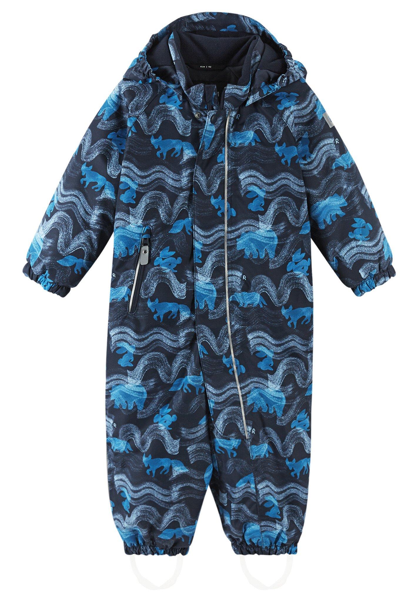 Image of Tec Kleinkinder Schneeanzug Puhuri Navy Gemustert Unisex Blau 80