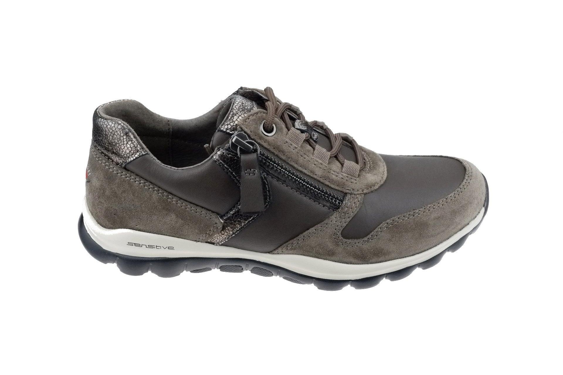 Image of Wildleder Wandersneaker Damen Taubengrau 40