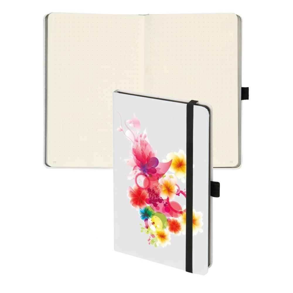 Biella Carnet de notes Kompagnon White Trend 2020, 12,5 x 19,5 cm, pointé  