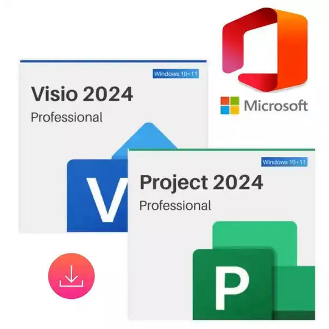 Microsoft - Bündel Project 2024 + Visio 2024- Lizenzschlüssel zum Download - Schnelle Lieferung 77