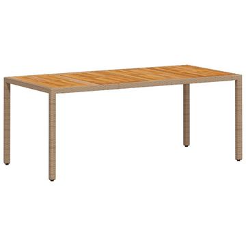 Table de jardin rotin synthétique