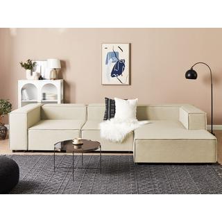 Beliani Chaise longue en Lino Moderno APRICA  