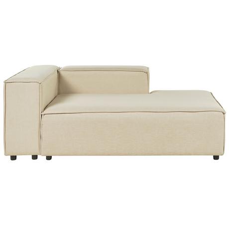 Beliani Chaiselongue aus Leinen Modern APRICA  