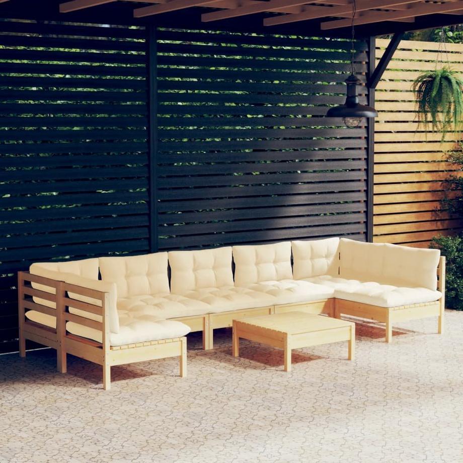 VidaXL set salotto da giardino Legno di pino  