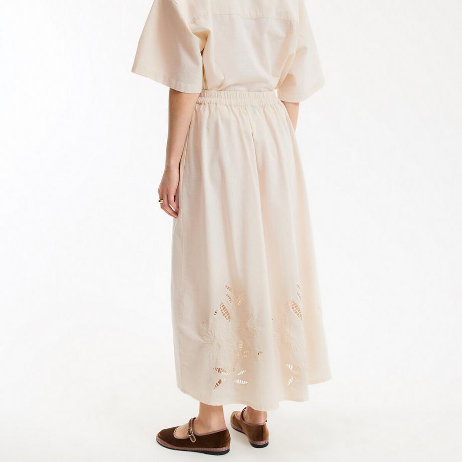 La Redoute Collections Gonna Lunga Ricamata e Traforata  