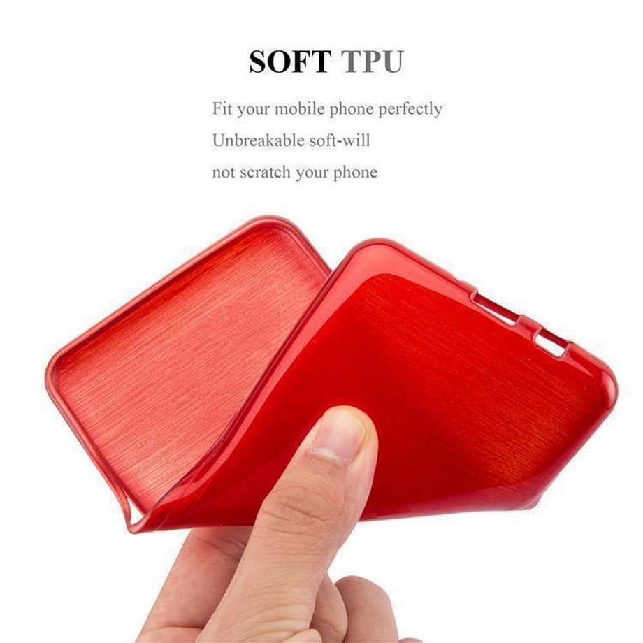 Cadorabo  Housse compatible avec Apple iPhone X / XS - Coque de protection en silicone TPU flexible au design brossé 