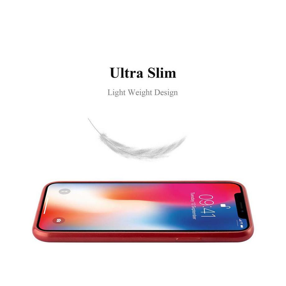 Cadorabo  Housse compatible avec Apple iPhone X / XS - Coque de protection en silicone TPU flexible au design brossé 