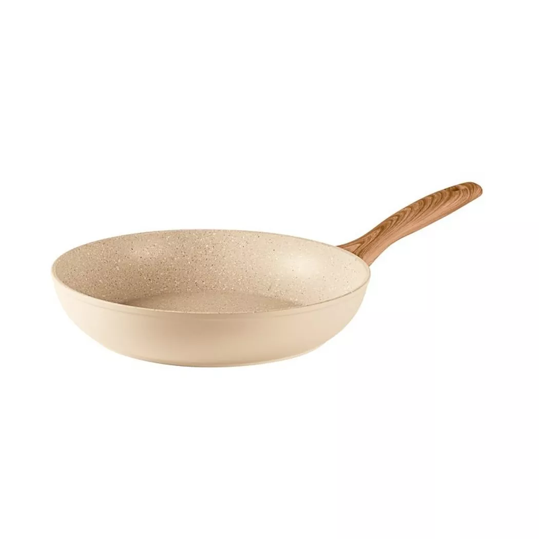 Sambonet - Poêle à frire  Rock 'n' Rose crème - ø 20 cm - Revêtement antiadhésif standard, 20cm, Beige