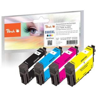 Peach  PI200-861 cartouche d'encre 4 pièce(s) Compatible Rendement élevé (XL) Noir, Cyan, Magenta, Jaune 