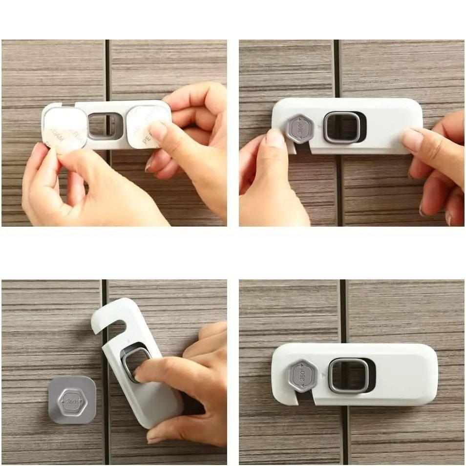 Northio Blocco di sicurezza per bambini - Grigio - 5 pz  