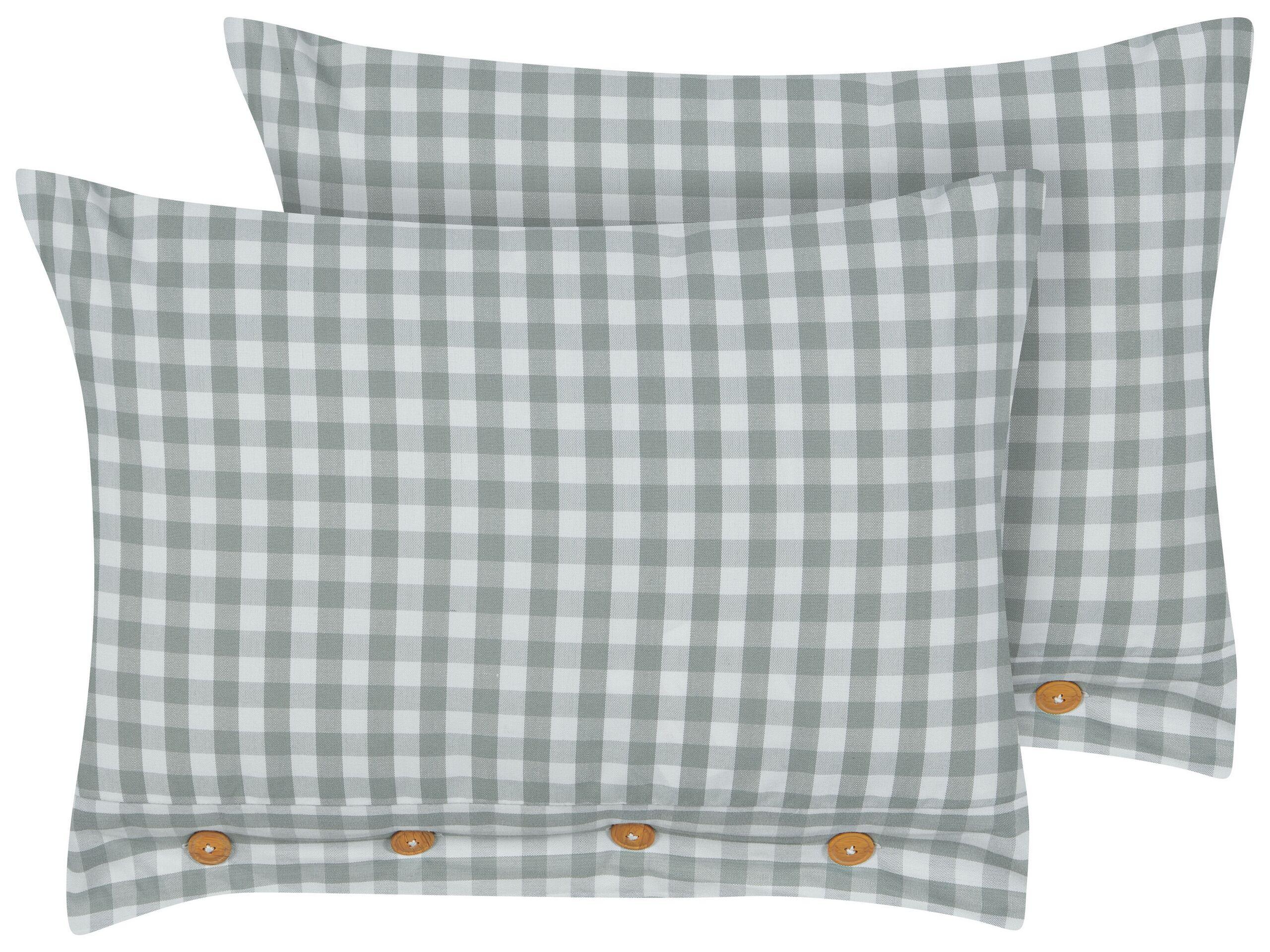 Beliani Lot de 2 coussins en Polyester Traditionnel TALYA  