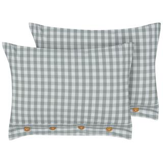 Beliani Lot de 2 coussins en Polyester Traditionnel TALYA  