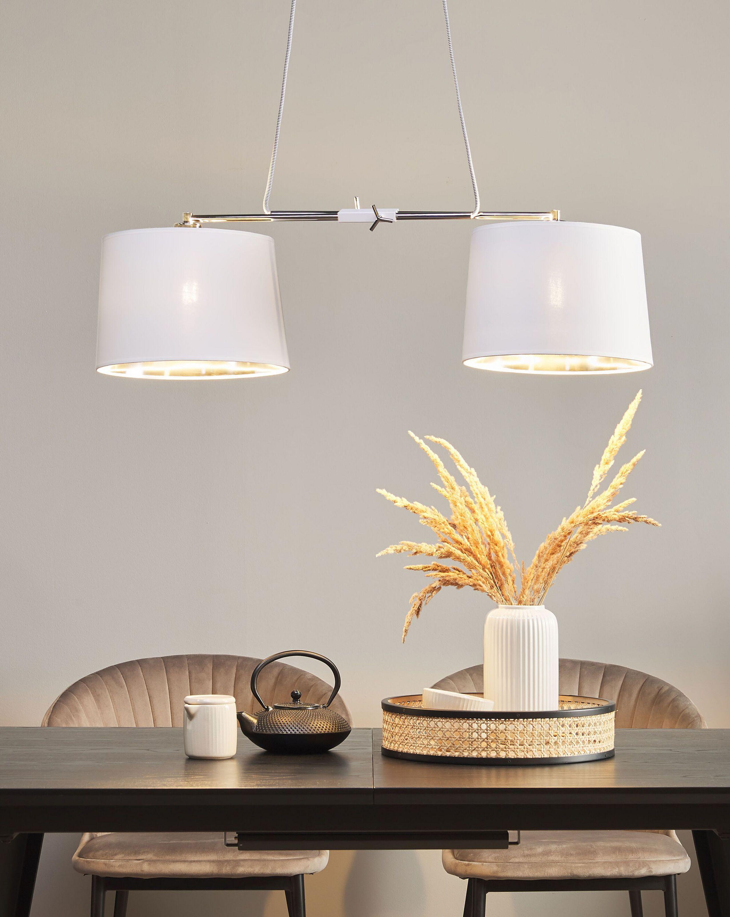 Beliani Lampe suspension en Polyester Moderne FUCINO  