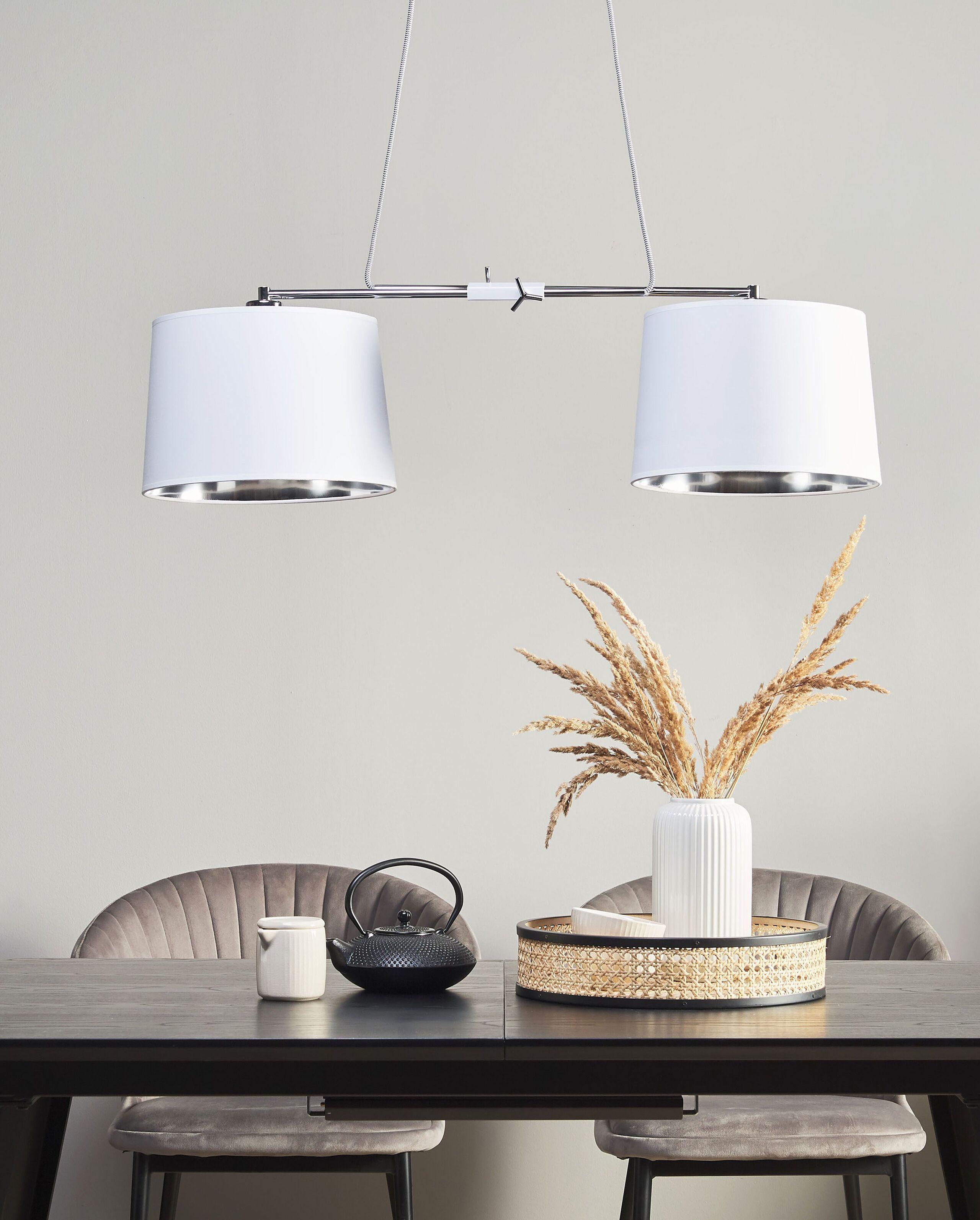 Beliani Lampe suspension en Polyester Moderne FUCINO  