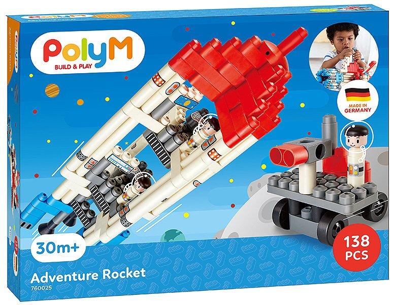 Hape  PolyM Abenteuer Mond-Rakete (138Teile) 