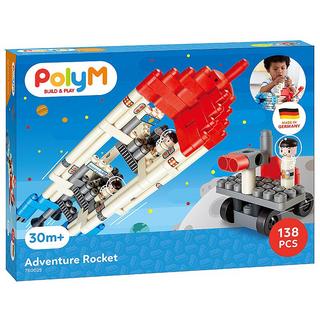 Hape  PolyM Abenteuer Mond-Rakete (138Teile) 