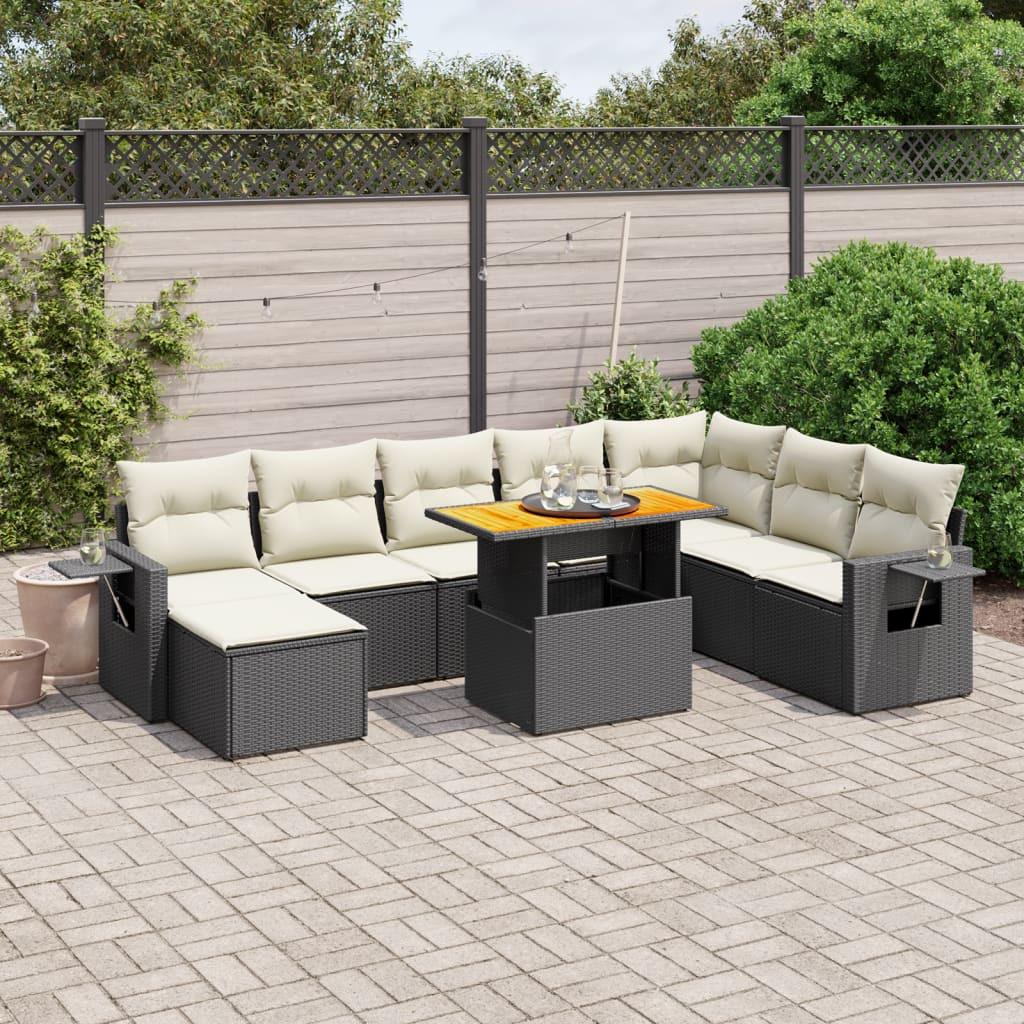 VidaXL set divano da giardino Polirattan  