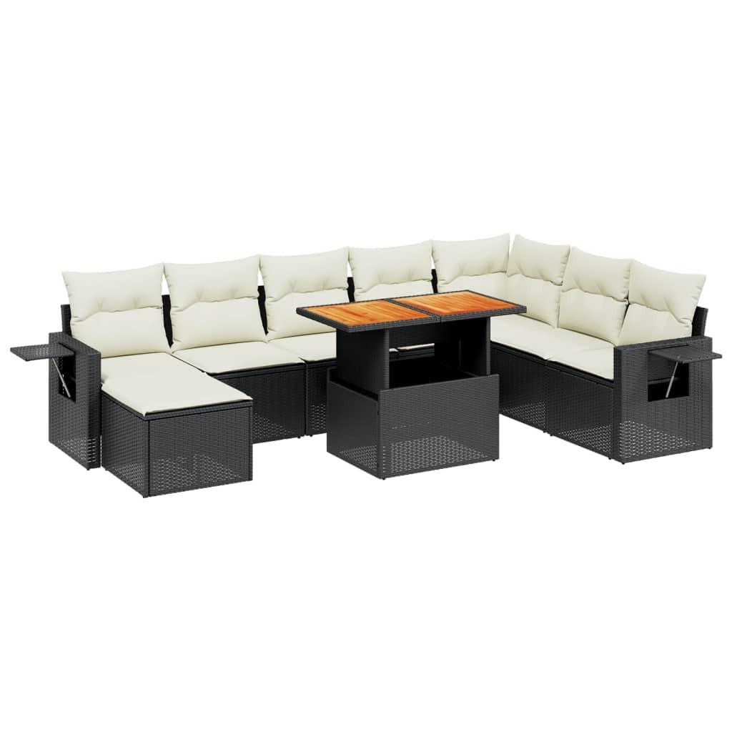 VidaXL set divano da giardino Polirattan  