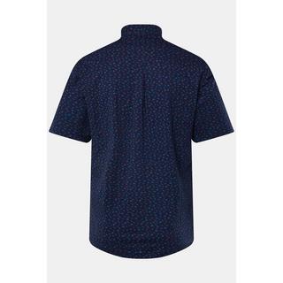 JP1880  Chemise en maille piquée coupe Modern Fit, avec technologie FLEXNAMIC®, manches courtes et col à pointes boutonnées. Micro-imprimé - jusqu'au 8 XL 