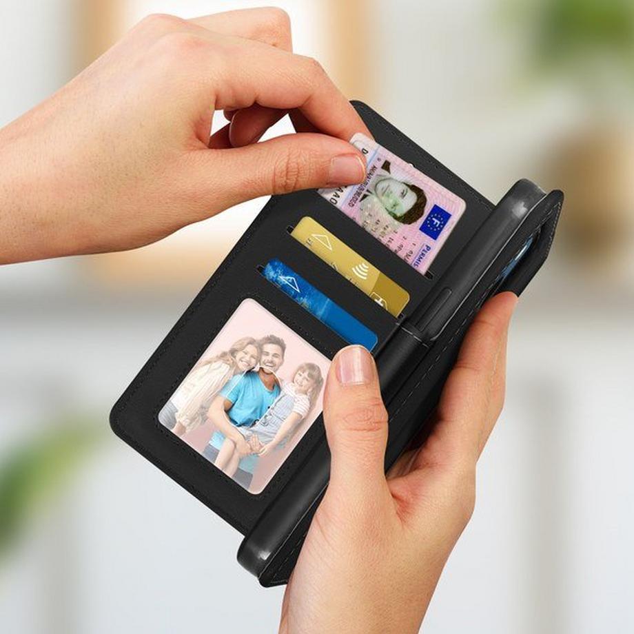 Avizar  Custodia Portafoglio iPhone 13 Mini Nera 