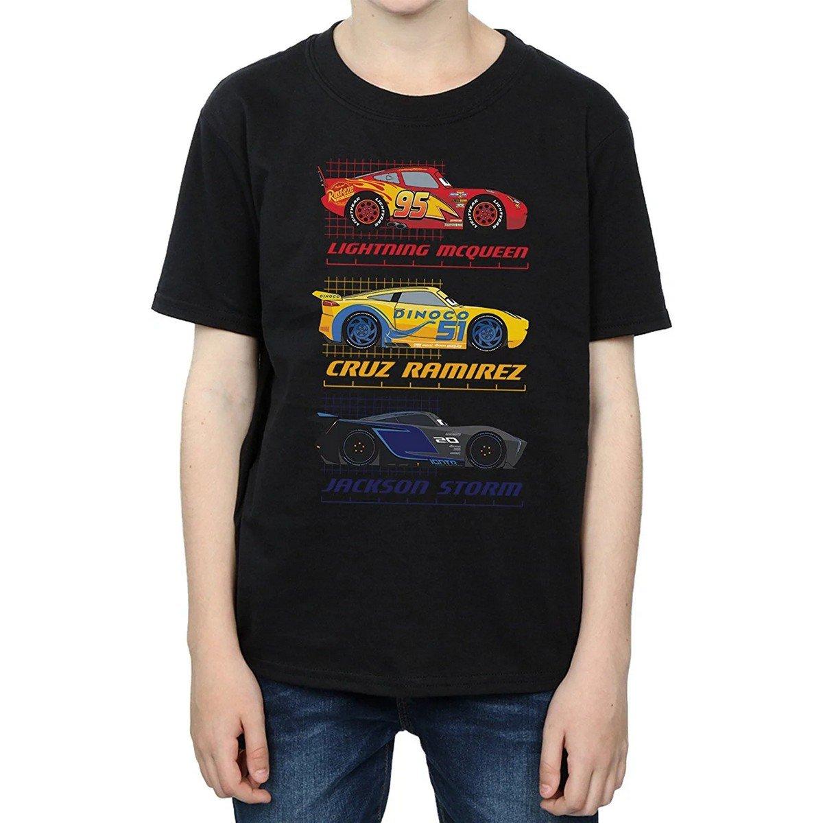 Image of Racer Profile Tshirt Jungen Schwarz 152-158