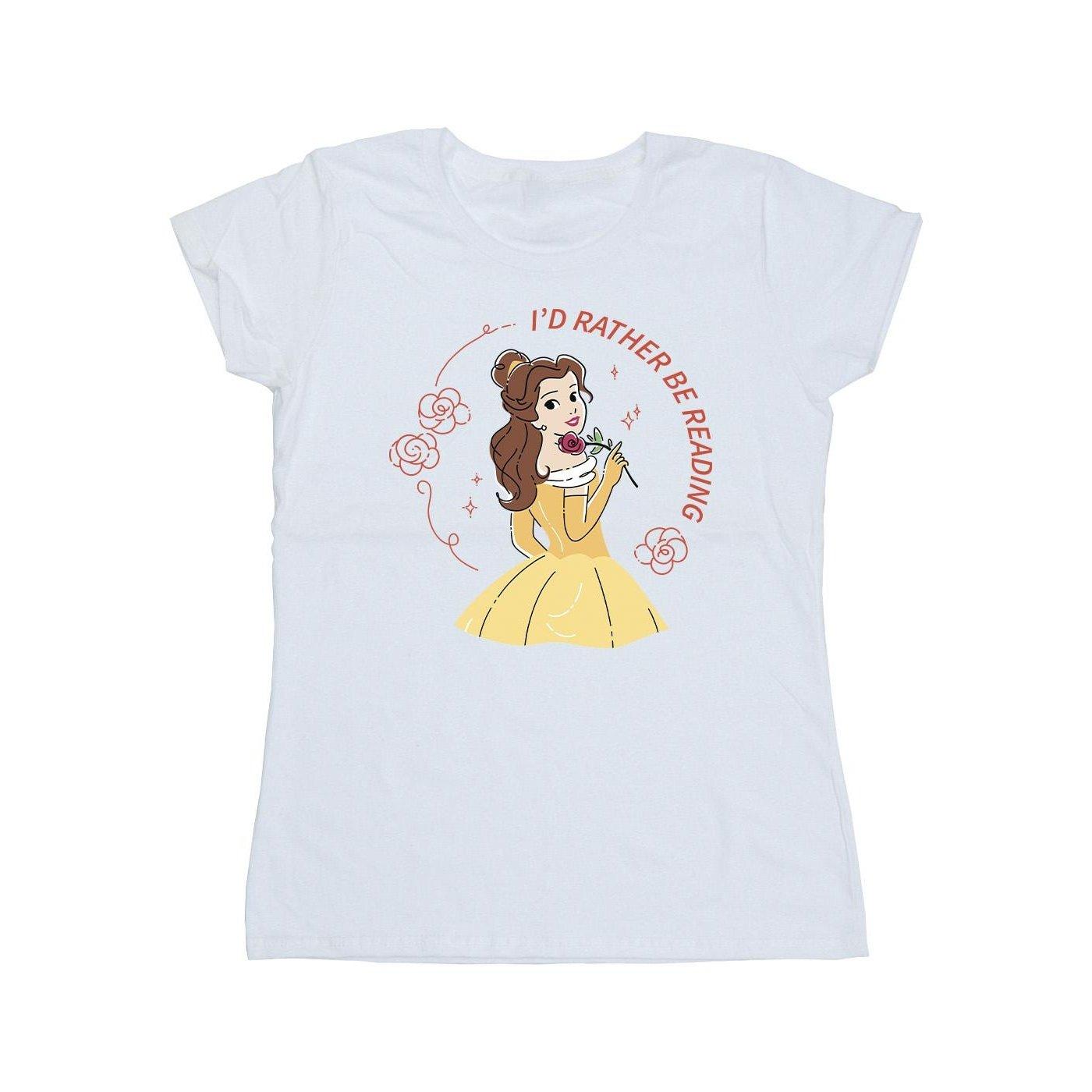 Disney  Tshirt BEAUTY AND THE BEAST I'D RATHER BE READING 