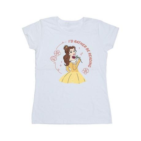 Disney  Tshirt BEAUTY AND THE BEAST I'D RATHER BE READING 