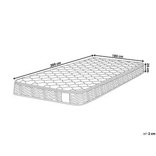 Beliani Matelas à ressorts ensachés en Polyester SPLENDOUR - Moyen  