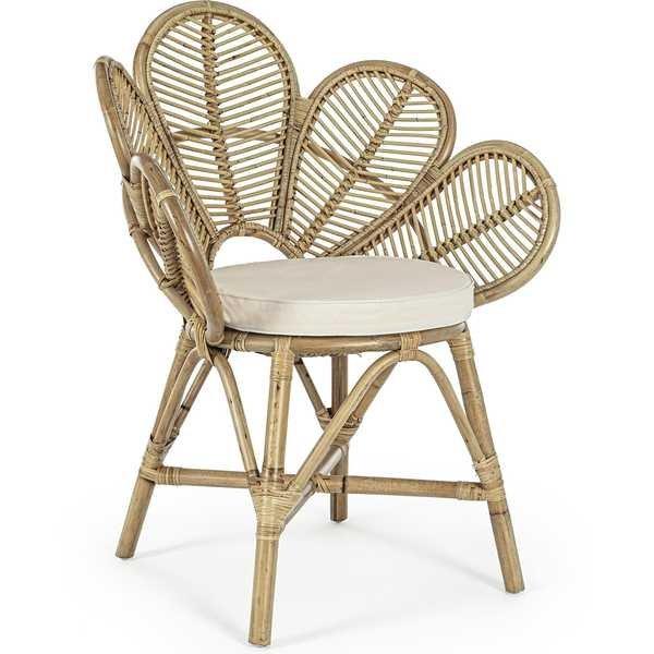 Image of Stuhl Flores mit Armlehne Natur Stuhl Flores mit Armlehne Natur