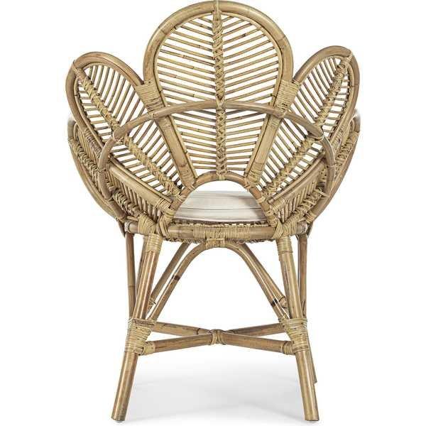 mutoni Chaise Flores avec accoudoirs naturels  