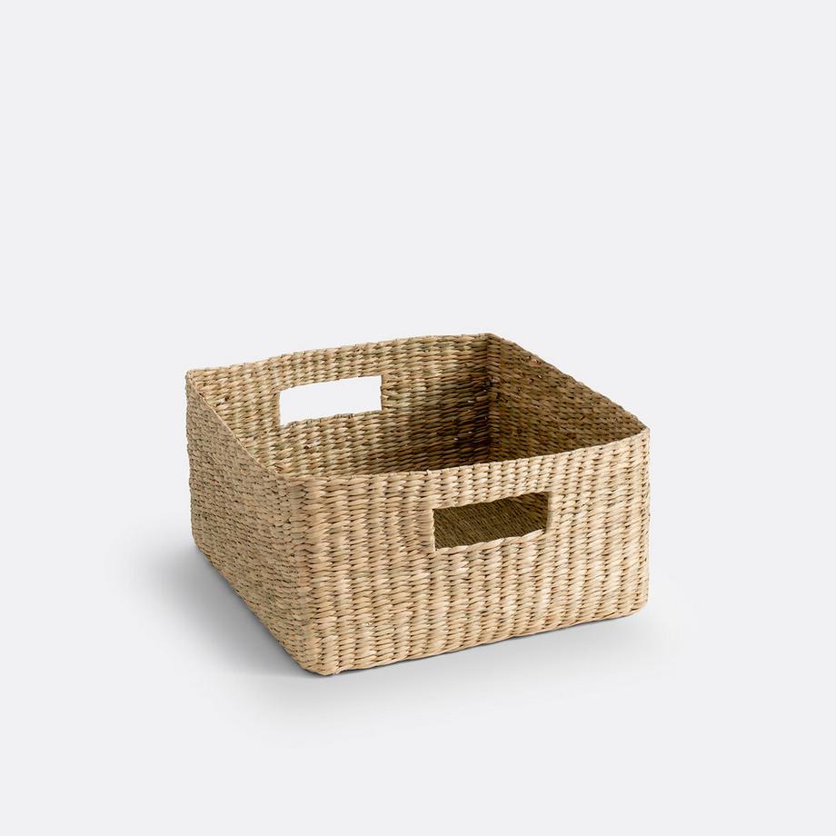 Panier en herbier tressé