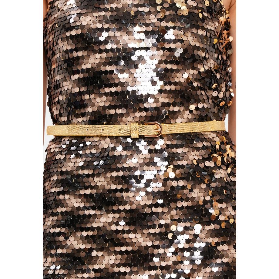 AVANT-GARDE PARIS  Schlanker Schlangenprint-Gürtel 