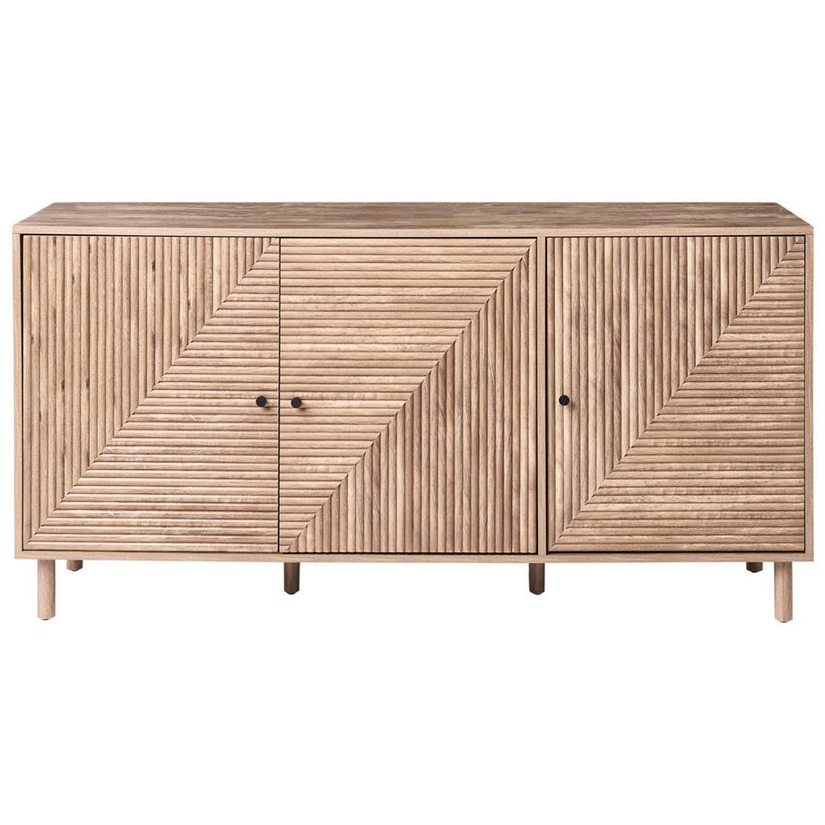 Beliani Commode 3 portes en MDF Méditerranéen RONGE  