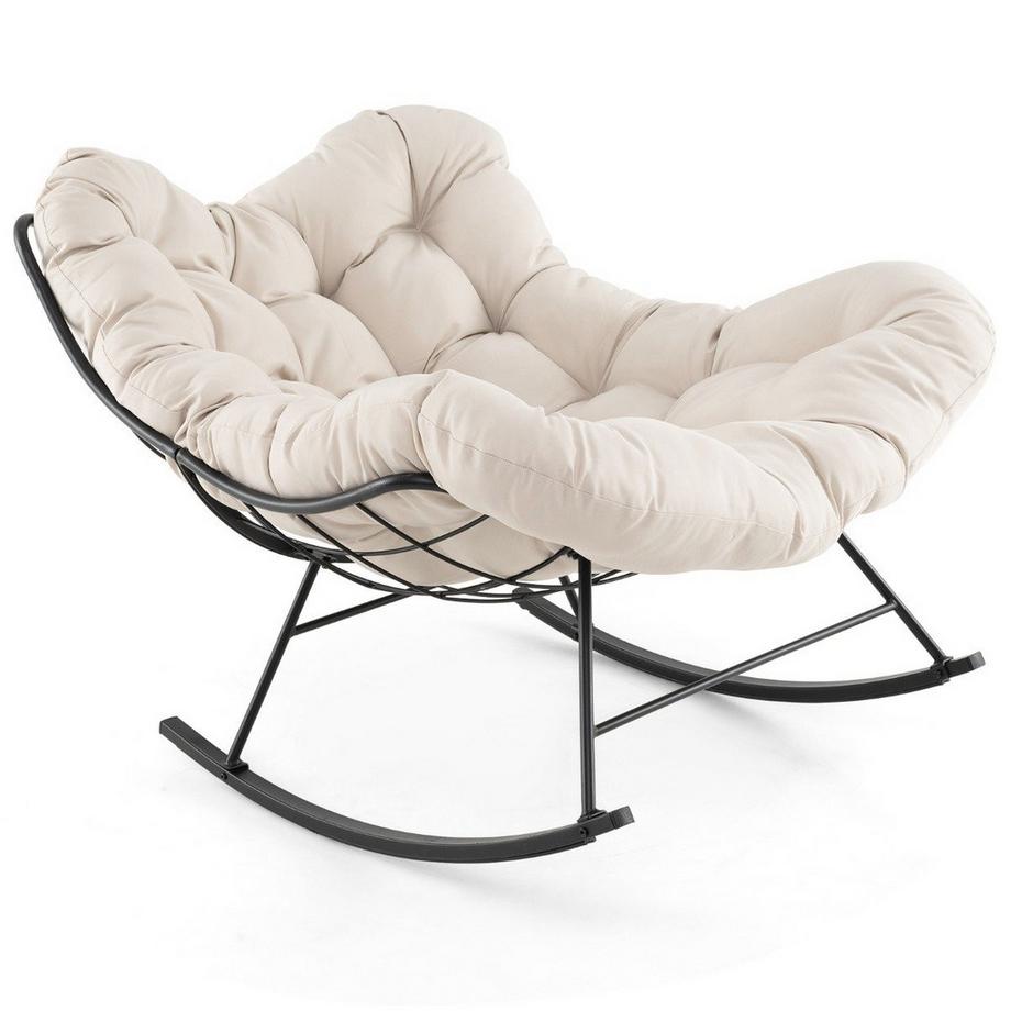 Northix Chaise à bascule avec coussin  