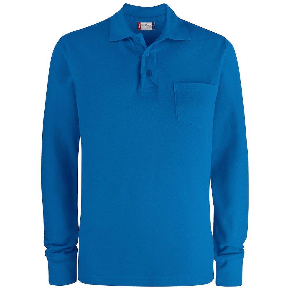 Image of Poloshirt Langärmlig Damen Königsblau XS