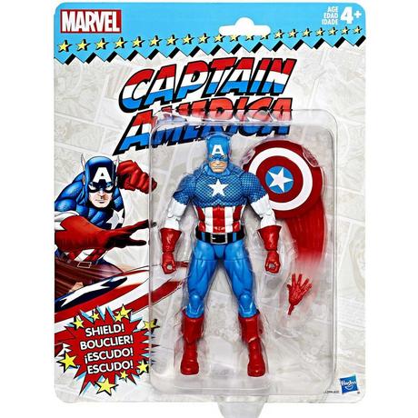 Hasbro  Marvel Legends Retro Series 1 Captain America Action Figure 