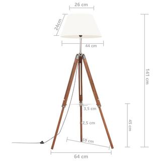 VidaXL Lampadaire teck  