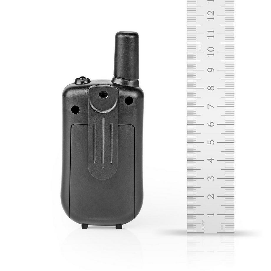 Nedis  Walkie-Talkie-Set | 2 Handeinheiten | Bis zu 5 km | Frequenzkanäle: 8 | PTT / Vox | Bis zu 2,5 Stunden | Schwarz 